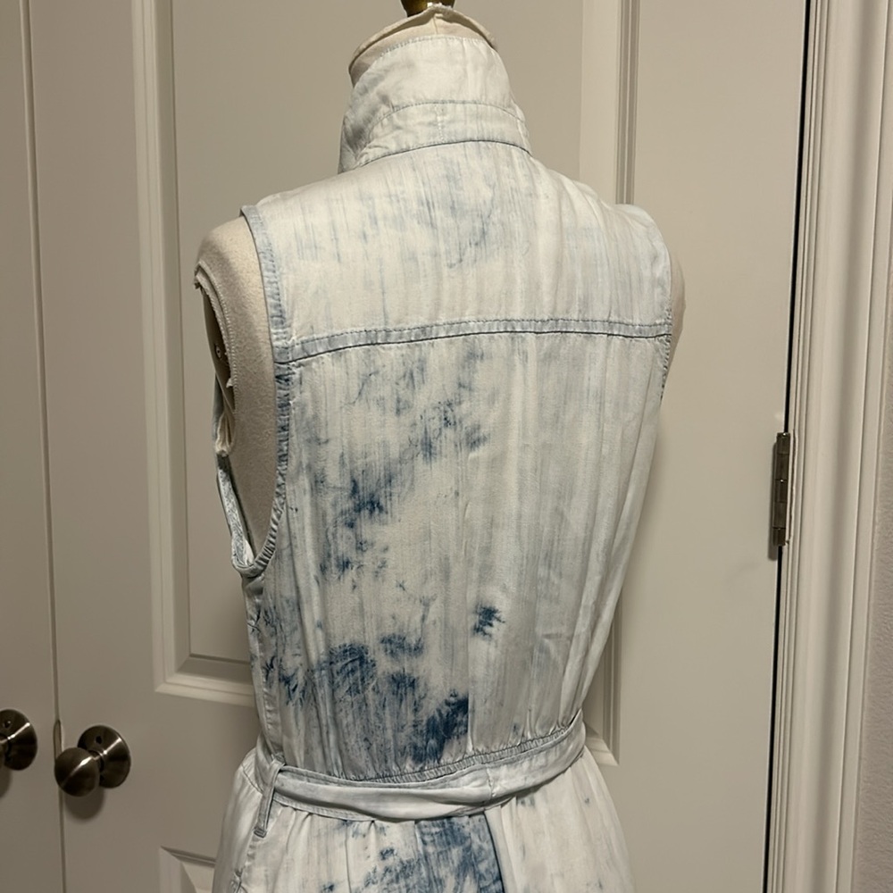 cloth & stone White and Blue Tie-Dye Maxi Dress - Picture 5 of 9